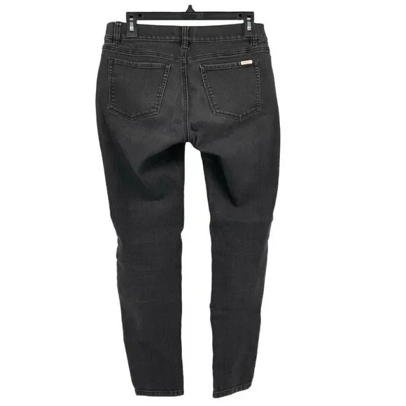 White House Black Market Women’s Black Wash Skinny Stretch Jegging Jeans Small - Picture 7 of 14
